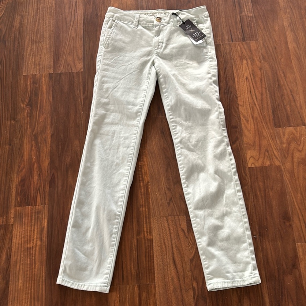 American Eagle Skinny Low Rise Super Stretch AEO Twill lifting pants size 2 New